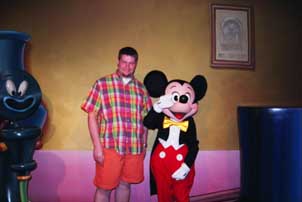 Me and My Little Buddy Mickey Mouse at Disneyland